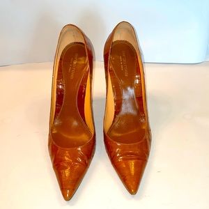 Sergio Rossi cognac colored heel- AUTHENTIC REAL 🥰
